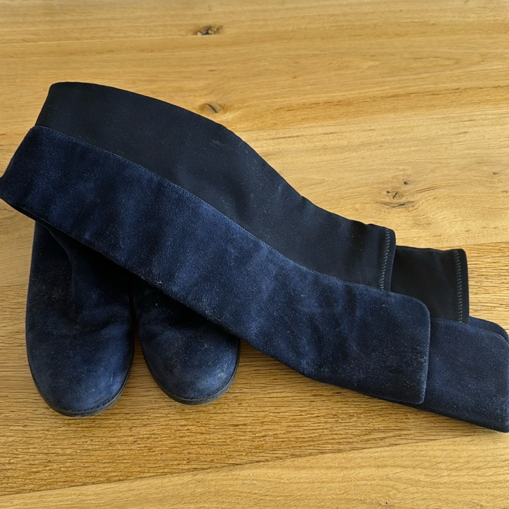 Stuart Weitzman Navy Boots